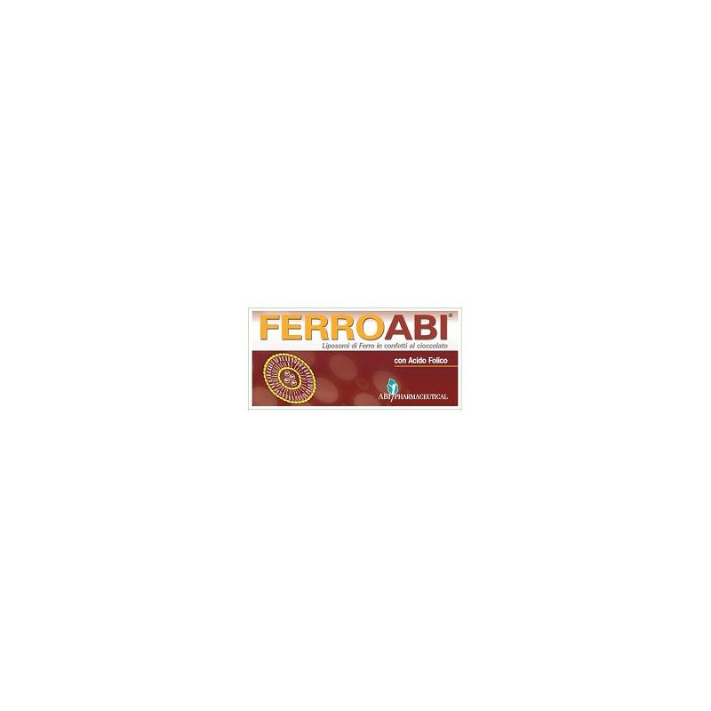confezione 20 confetti orosolubili al cioccolato ferroabi