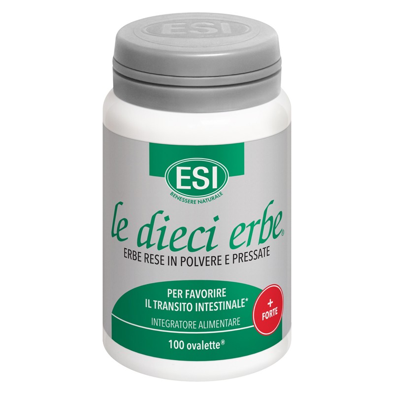 100 ovalette di Esi Le Dieci Erbe Integratore per l'intestino + Forte