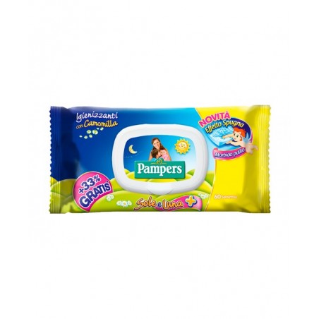 Fater Pampers Wipes Sole & Luna Effetto Spugna 60 Salviette