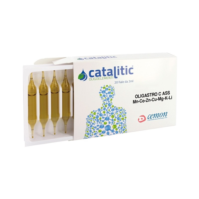 Cemon Catalitic Oligoelementi Oligatro Mn-co-zn-cu-mg-k-li 20 Ampolle