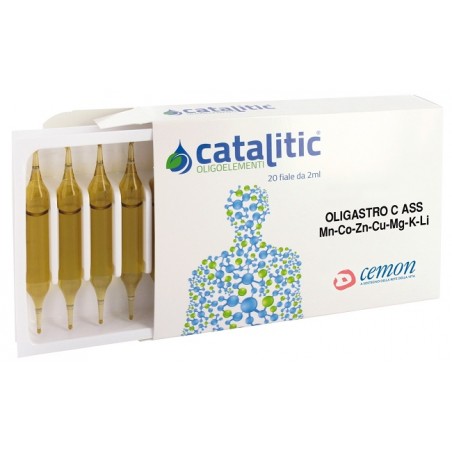 Cemon Catalitic Oligoelementi Oligatro Mn-co-zn-cu-mg-k-li 20 Ampolle