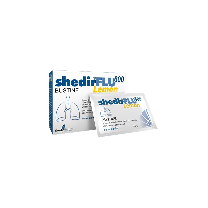 20 bustine di Shedirflu 600 Integratore per Difese Immunitarie Gusto Lemon