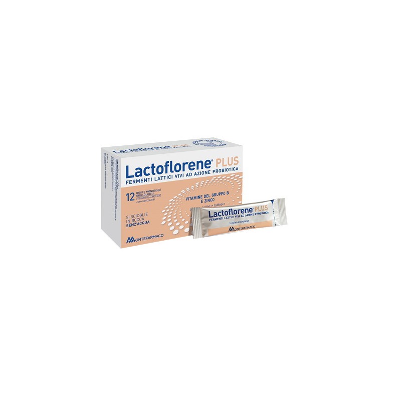 12 Bustine Monodose di Lactoflorene Plus Fermenti Lattici