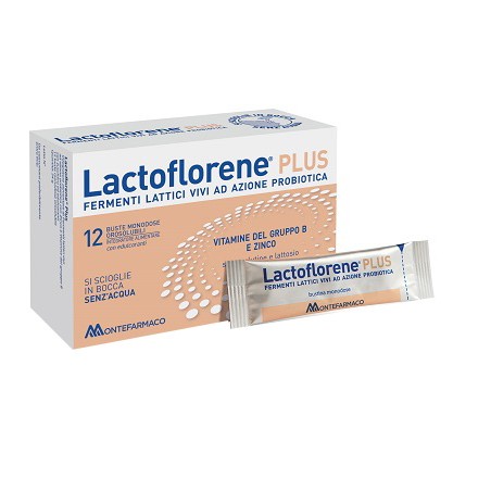 12 Bustine Monodose di Lactoflorene Plus Fermenti Lattici