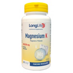 Confezione da 60 capsule di Integratore Salino di Magnesium K da Longlife