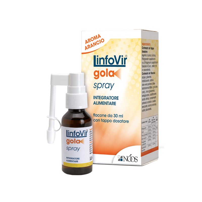 30ml di LinfoVir Gola Spray Benessere della Gola