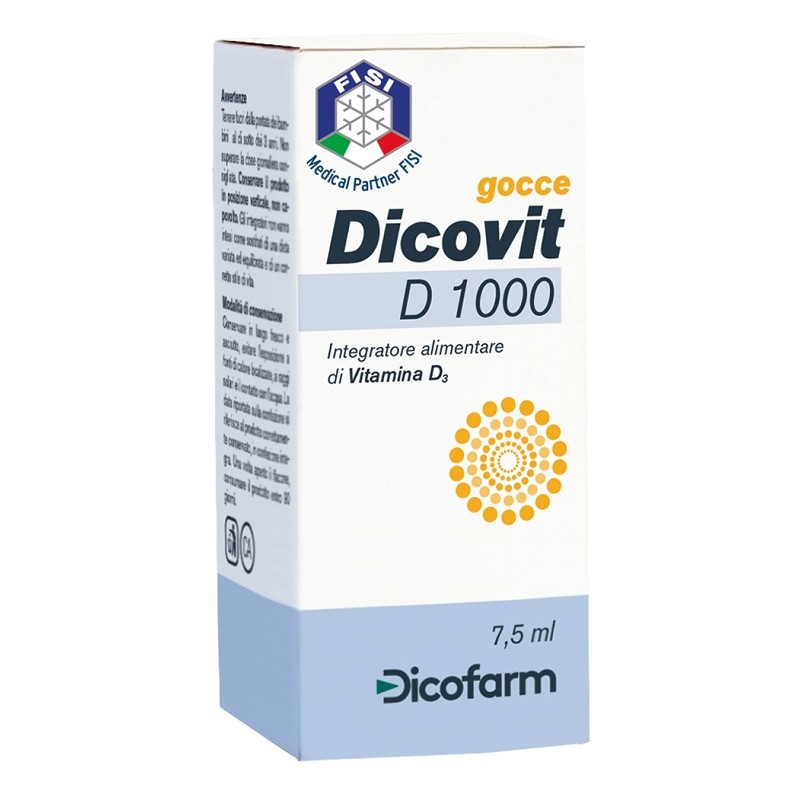 Dicofarm Dicovit D 1000 Integratore per il sistema immunitario 7,5 ml