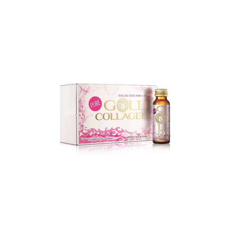 10 flaconi da 50 ml gold Collagen pure