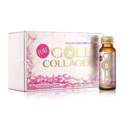 Confezione MINERVA da 10 flaconi da 50ml di Collagene marino e acido ialuronico 500ml