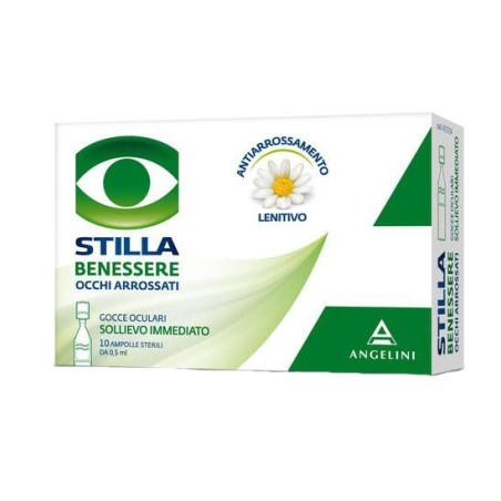 10 Ampolle di Gocce Oculari Lenitive da Stilla Benessere