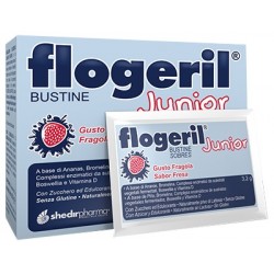 Flogeril Junior Fragola Integratore per bambini 20 Bustine