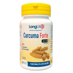 Flacone da 60 capsule vegetali di Integratore antiossidante Curcuma Forte da longlife