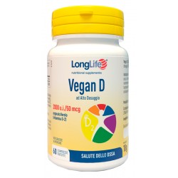 Flacone da 60 compresse di Integratore per le Ossa Vegan D da Longlife