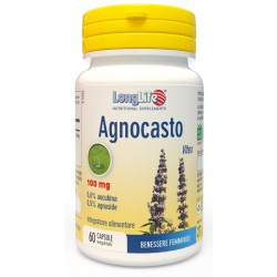 Barattolo fa 60 capsule vegetali di Integratore per Ciclo Mestruale Agnocasto da Longlife