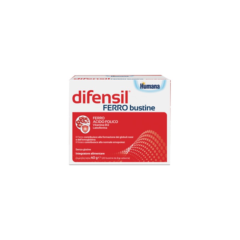 Humana Italia Difensil Ferro Bustine 20 Bustine 2 G