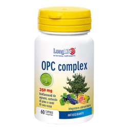 Flacone da 60 capsule vegetali di Integratore per Microcircolo OPC Complex da Longlife