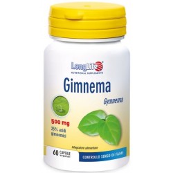 Confezione da 60 capsule vegetali di Integratore per il Senso di Fame Gimnema da Longlife