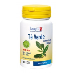 Confezione da 60 capsule vegetali di Integratore Drenante Tè Verde da Longlife