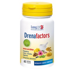 Flacone da 60 capsule di Integratore Drenante Drenafactors da Longlife