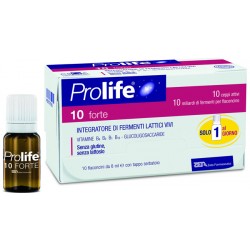 10 Flaconcini di Fermenti Lattici Vivi da Prolife 10 Forte