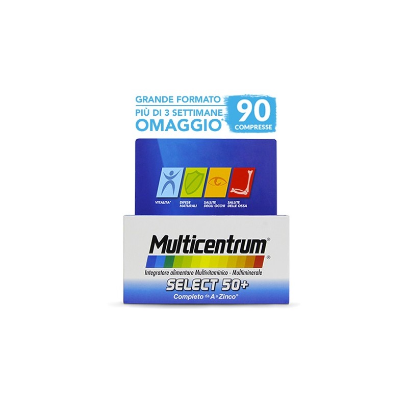90 compresse di Multicentrum Select 50+  Integratore Multivitaminico