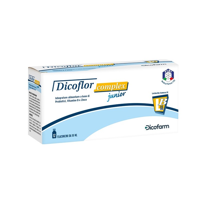 12 flaconcini da 10 ml dicoflor complex junior