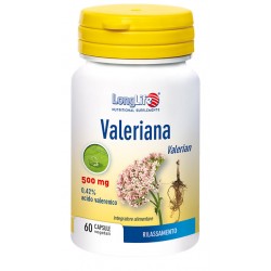 Flacone da 60 capsule di Integratore Rilassante Valeriana da Longlife