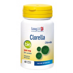 Confezione da 60 capsule di Integratore Depurante Clorella Bio da Longlife