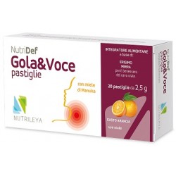Blister da 20 Pastiglie di Nutridef Gola e voce di Nutrileya