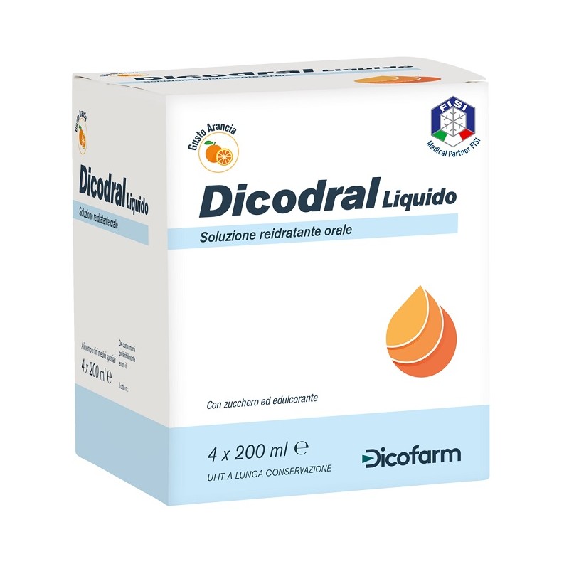 4 flaconi da 200 ml dicodral liquido soluzione