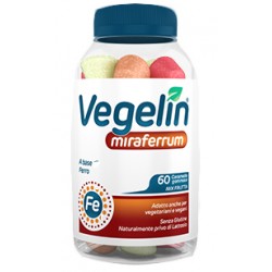 Vegelin Miraferrum Integratore per il sostegno nutrizionale gustoso e naturale 60 caramelle gommose