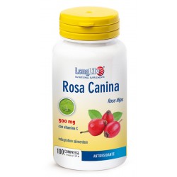 Confezione da 100 compresse di Integratore Ricostituente Rosa Canina da Longlife